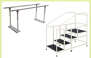 平行棒と階段昇降